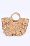 Straw Top Handle Summer Bag - p3 Boutique