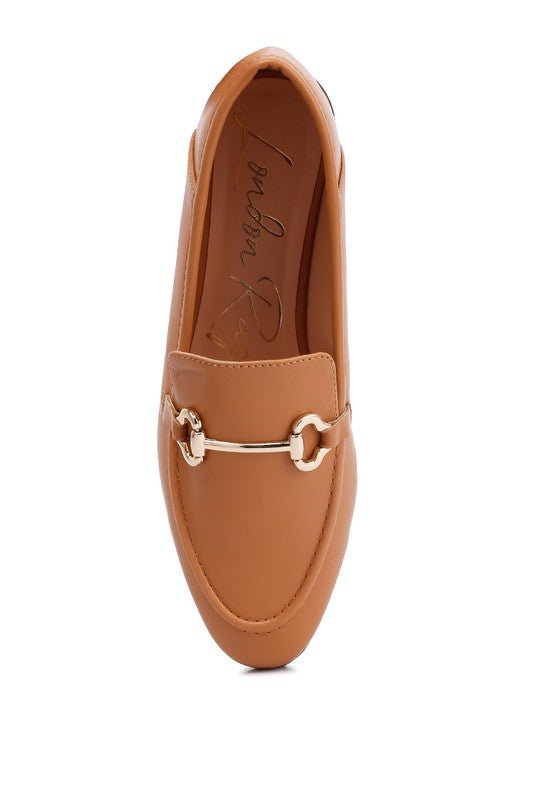 Talula Horsebit Embellished Faux Leather Loafers - p3 Boutique