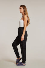 Textured satin cargo pants - p3 Boutique