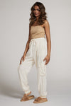 Textured satin cargo pants - p3 Boutique