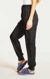 Textured satin cargo pants - p3 Boutique
