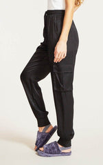 Textured satin cargo pants - p3 Boutique