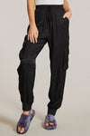 Textured satin cargo pants - p3 Boutique