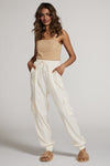 Textured satin cargo pants - p3 Boutique