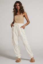 Textured satin cargo pants - p3 Boutique