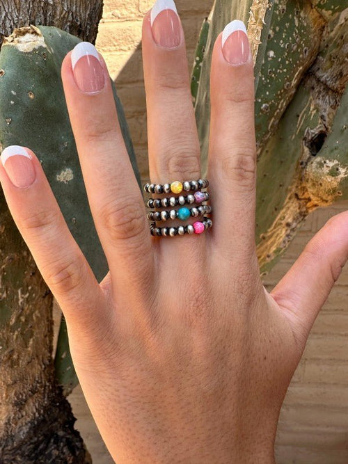 THE VENICE BAND Handmade Sterling Silver Navajo Pe - p3 Boutique