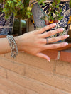 THE VENICE BAND Handmade Sterling Silver Navajo Pe - p3 Boutique