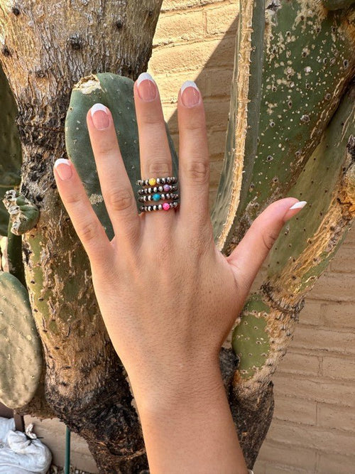THE VENICE BAND Handmade Sterling Silver Navajo Pe - p3 Boutique