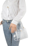 Transparent Top Handle Convertible Stadium Bag - p3 Boutique