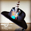 Turkey Feather&Turquoise Slab Hatband Choice Hat - p3 Boutique