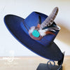 Turkey Feather&Turquoise Slab Hatband Choice Hat - p3 Boutique
