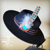 Turq Accent TurkeyFeather HatBand & Choice of Hat - p3 Boutique