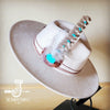 Turq Accent TurkeyFeather HatBand & Choice of Hat - p3 Boutique