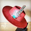 Turq Accent TurkeyFeather HatBand & Choice of Hat - p3 Boutique