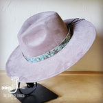 Turquoise Metallic Western Leather Band Choice Hat - p3 Boutique