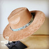 Turquoise Metallic Western Leather Band Choice Hat - p3 Boutique