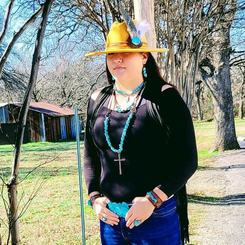Turquoise Slab Belt Buckle - p3 Boutique