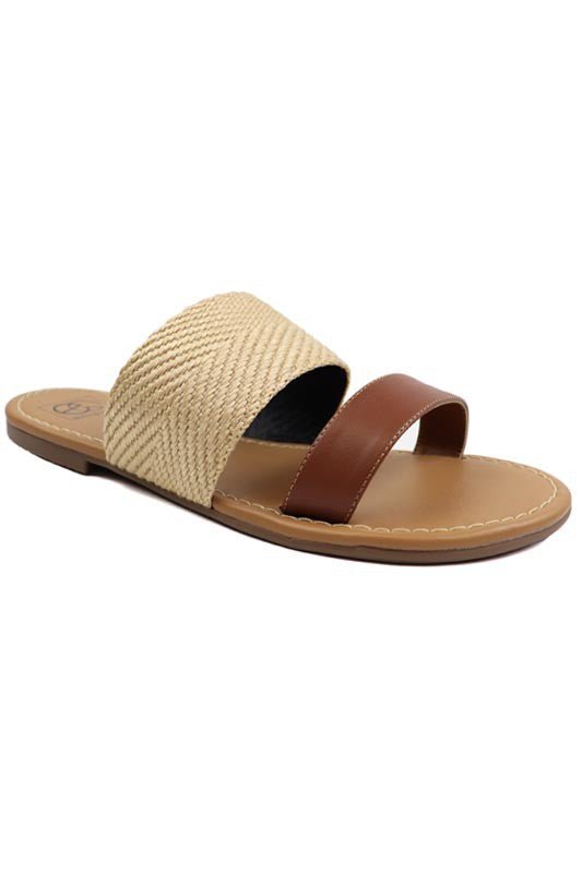 Two Band slide Sandal - p3 Boutique