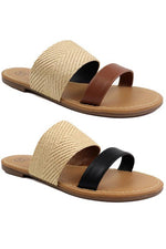 Two Band slide Sandal - p3 Boutique