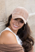 Velour Ball Cap - p3 Boutique
