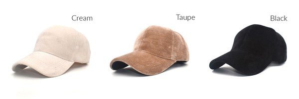 Velour Ball Cap - p3 Boutique