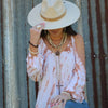 White Turquoise And Necklace with Copper Coin - p3 Boutique