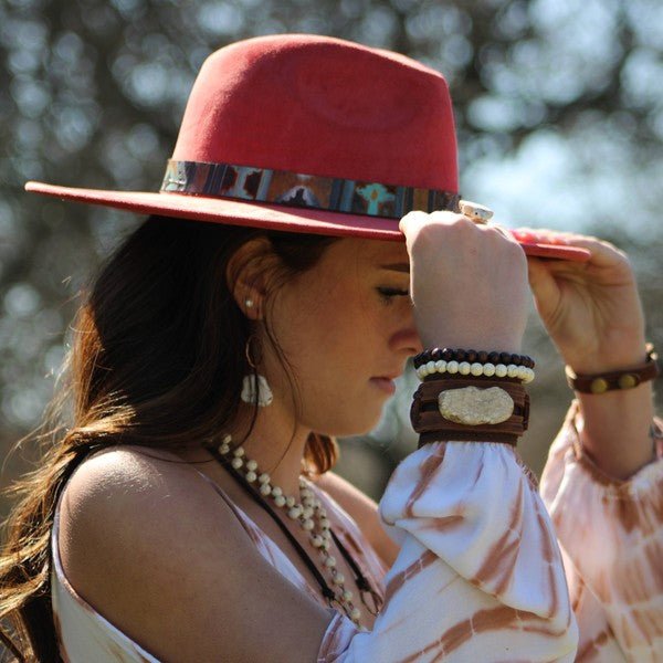 White Turquoise Chunky Earrings - p3 Boutique
