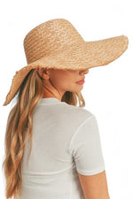 Wide Brim Frayed Edge Sun Hat - p3 Boutique