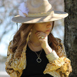 Wide Cuff Bangle Bracelet in Gold Gator Leather - p3 Boutique