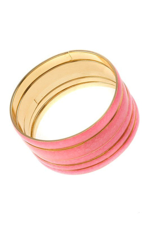 WIDE LAYERED BANGLE BRACELET - p3 Boutique