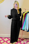 Women Textured Puff Sleeve Top and Pants Set - p3 Boutique