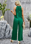 Women's 2 Piece Outfits Cropped Wide Leg pants Set - p3 Boutique