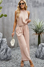 Women's 2 Piece Outfits Cropped Wide Leg pants Set - p3 Boutique