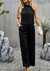Women's 2 Piece Outfits Cropped Wide Leg pants Set - p3 Boutique