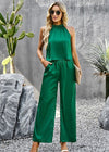 Women's 2 Piece Outfits Cropped Wide Leg pants Set - p3 Boutique