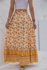 Womens Print Maxi Skirt - p3 Boutique