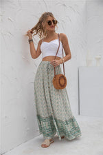 Womens Print Maxi Skirt - p3 Boutique