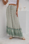 Womens Print Maxi Skirt - p3 Boutique