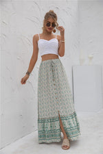 Womens Print Maxi Skirt - p3 Boutique