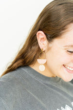 Wren Earrings - Blush & Linen - p3 Boutique