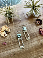 Non-polished Turquoise earrings￼ - p3 Boutique