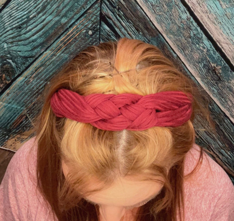 Wide Knit Braided Headband - p3 Boutique