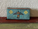 Wrangler Embroidered Aztec Eagle Fringe Collection Wallet - p3 Boutique
